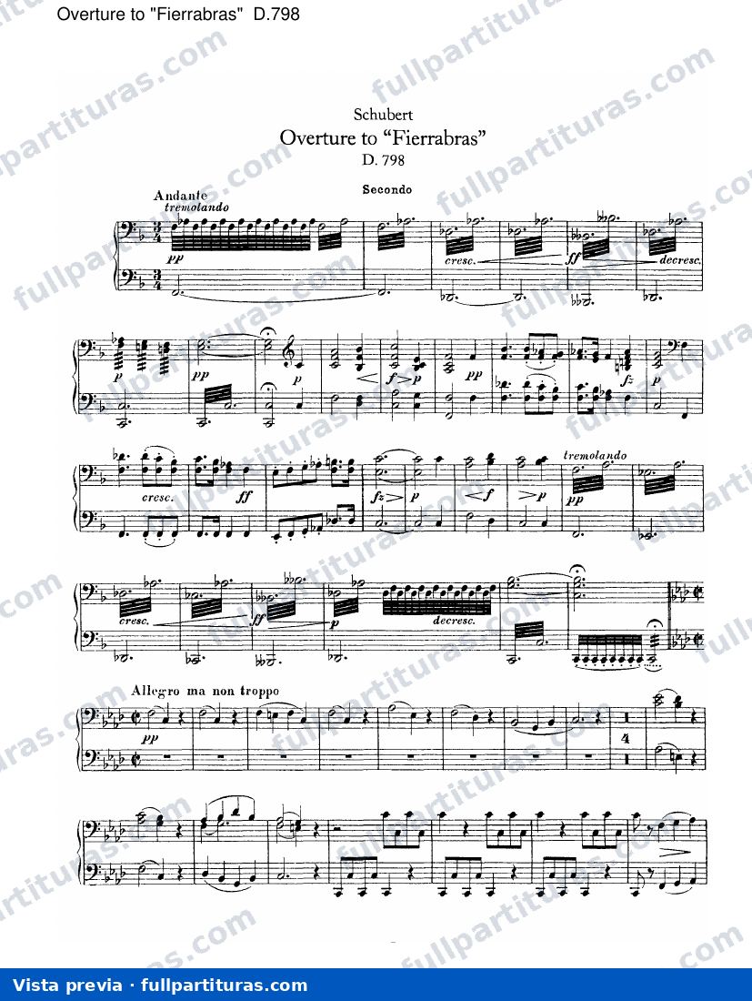 Overtura de Fierrabras D.798 — preview