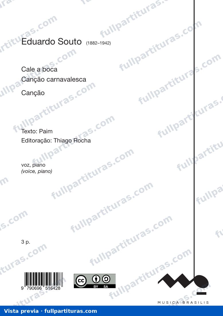 Cale a boca — preview