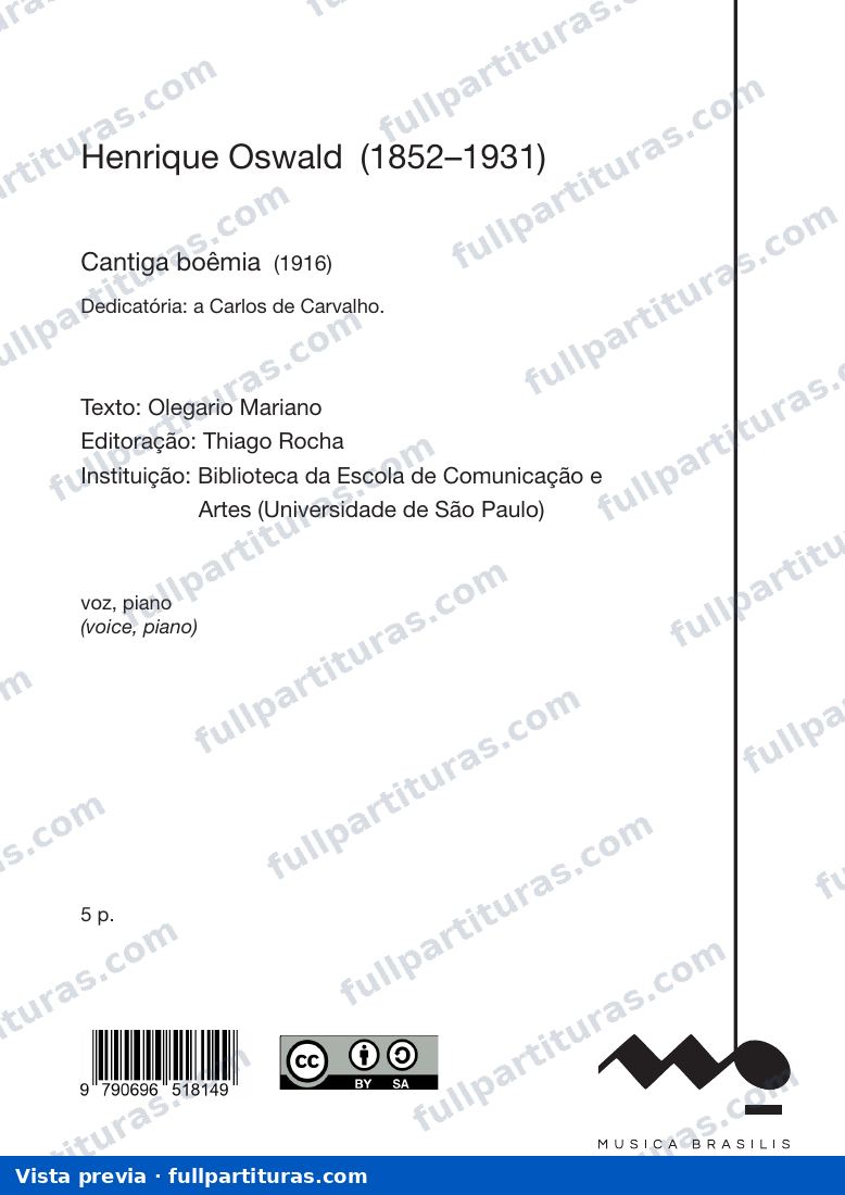 Cantiga boêmia — preview
