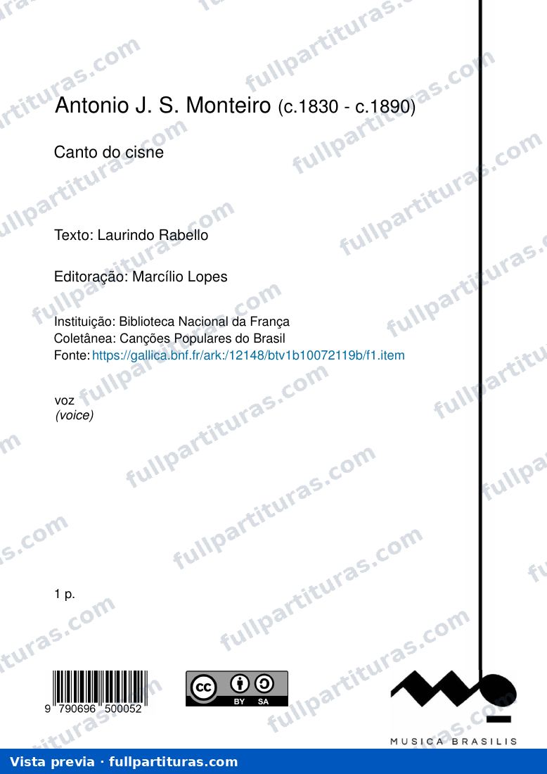 Canto do cisne — preview