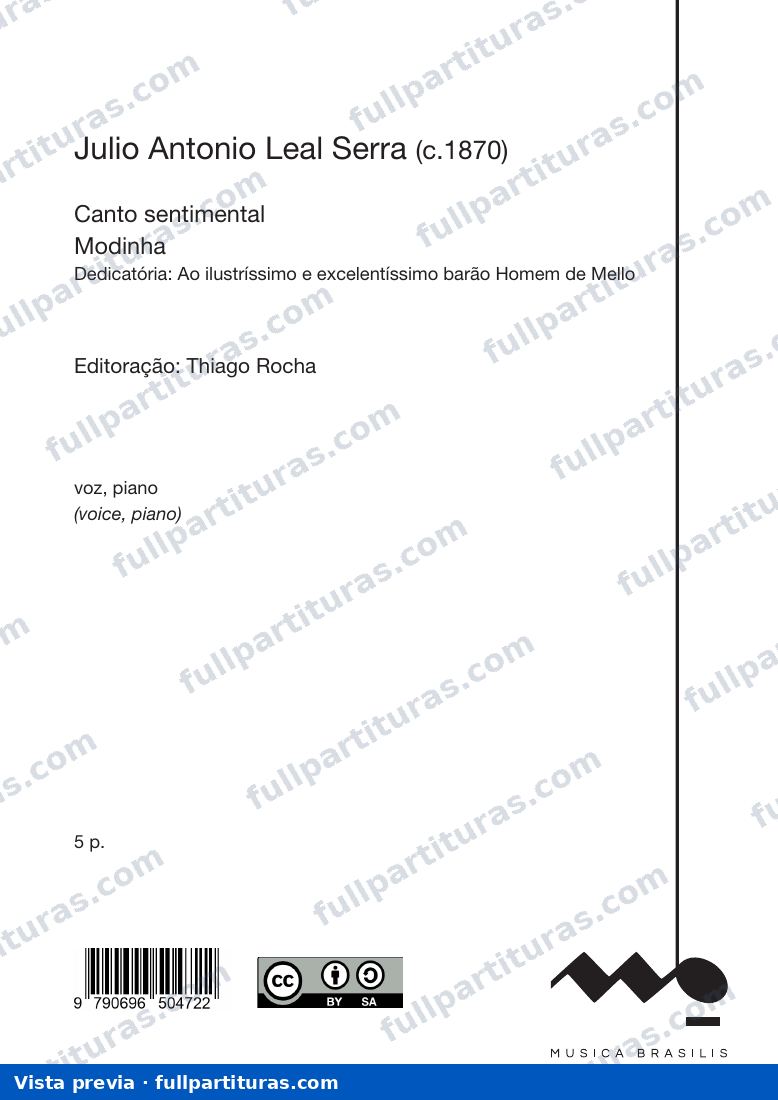 Canto sentimental — preview