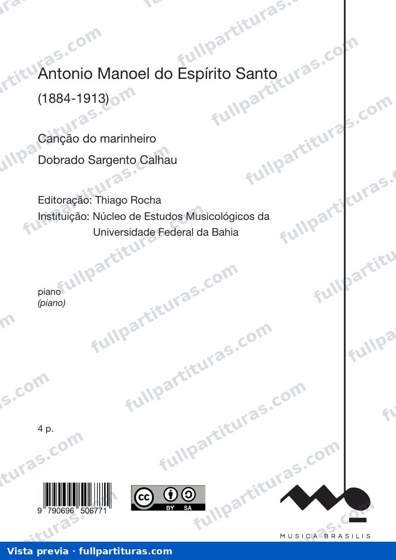 Canção do marinheiro — preview