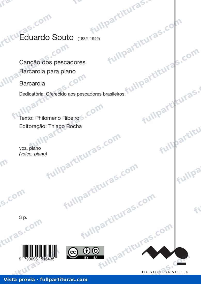 Canção dos pescadores — preview