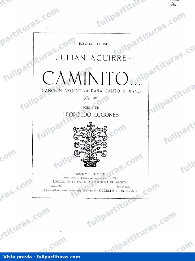 Caminito, Op.48 — preview