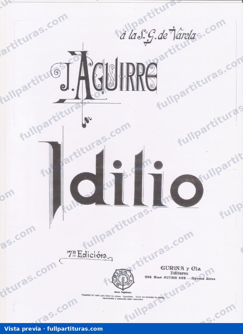 Estilo argentino, Op.44: Idilio — preview