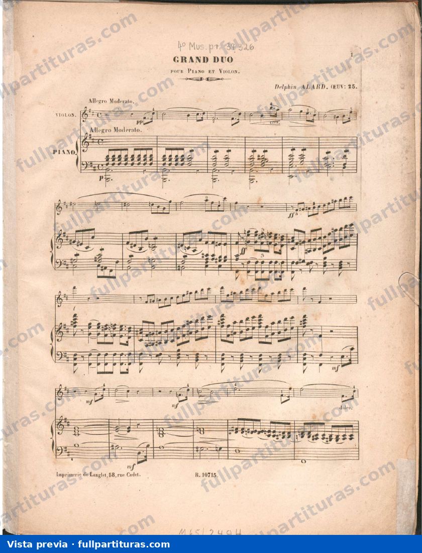 Grand duo concertant, Op.25 — preview
