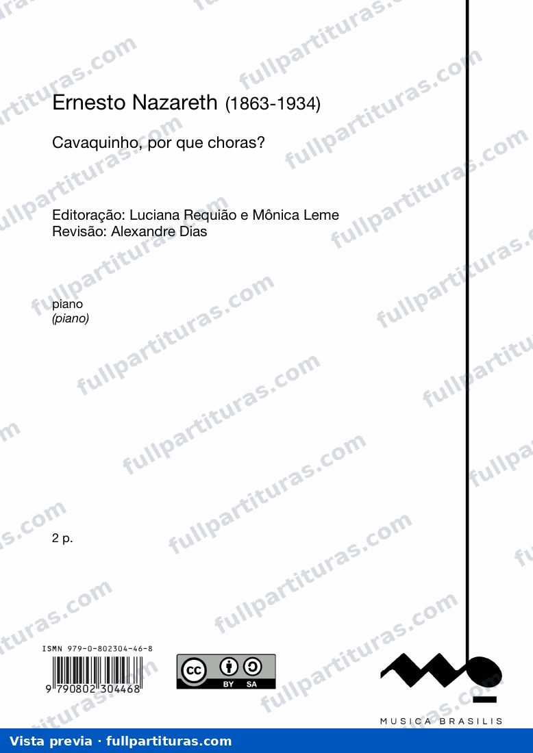 Cavaquinho, por que choras? — preview