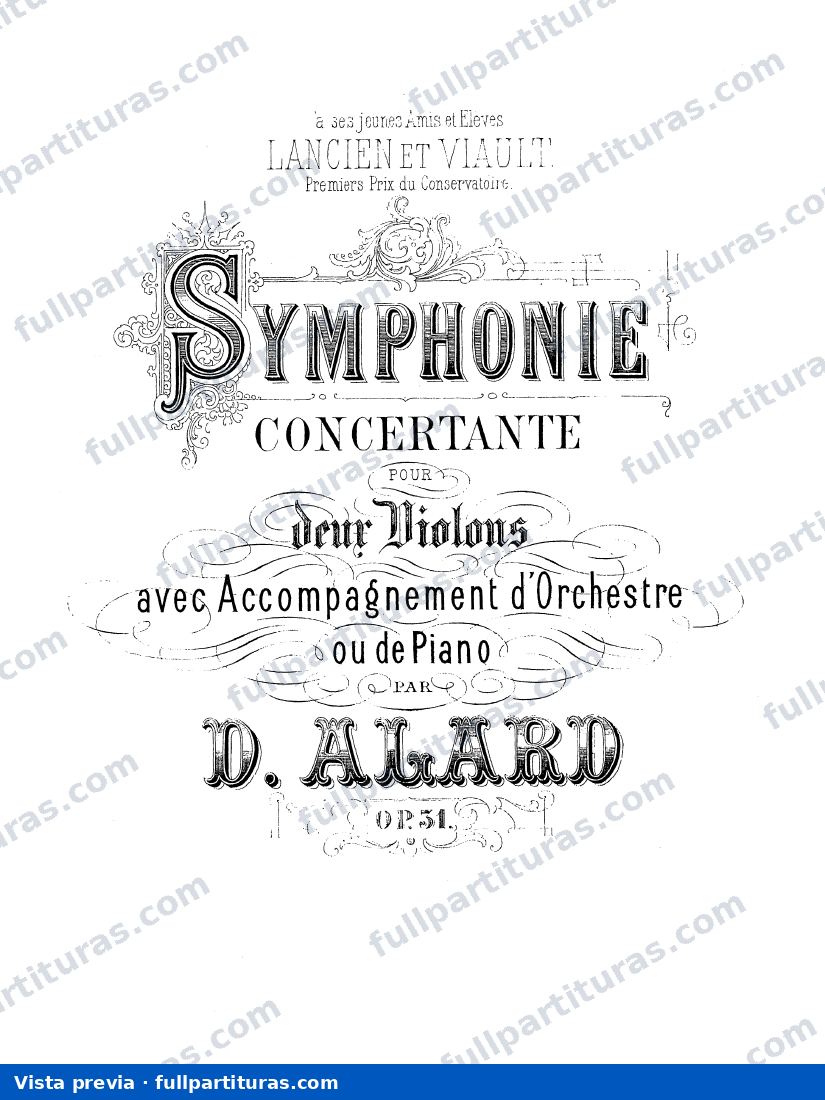 Symphonie concertante No.1, Op.31 — vista previa