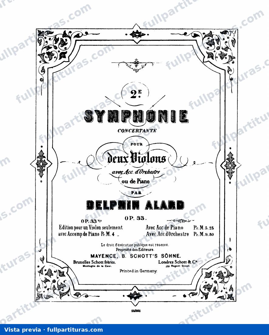 Symphonie concertante No.2, Op.33 — preview