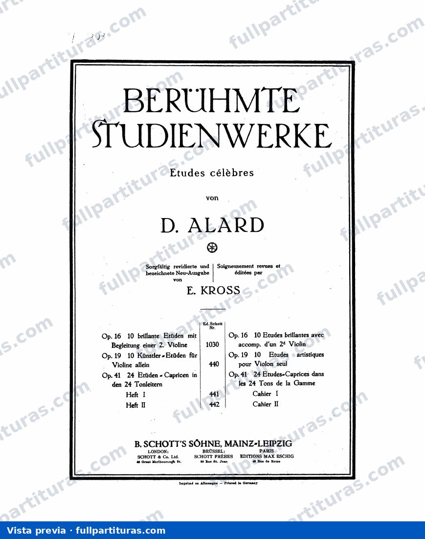 8 Fantaisies faciles, Op.39: 24 Etudes-Caprices, Op.41 — preview