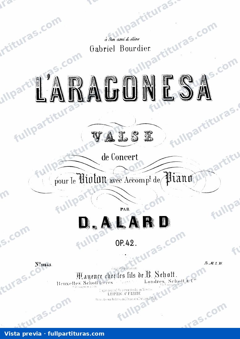 8 Fantaisies faciles, Op.39: L'Aragonesa, Op.42 — preview