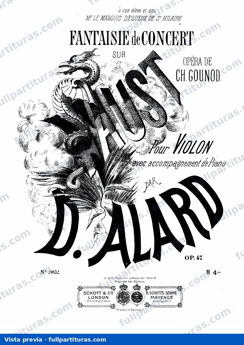 Fantaisie de concert sur 'Faust', Op.47 — preview