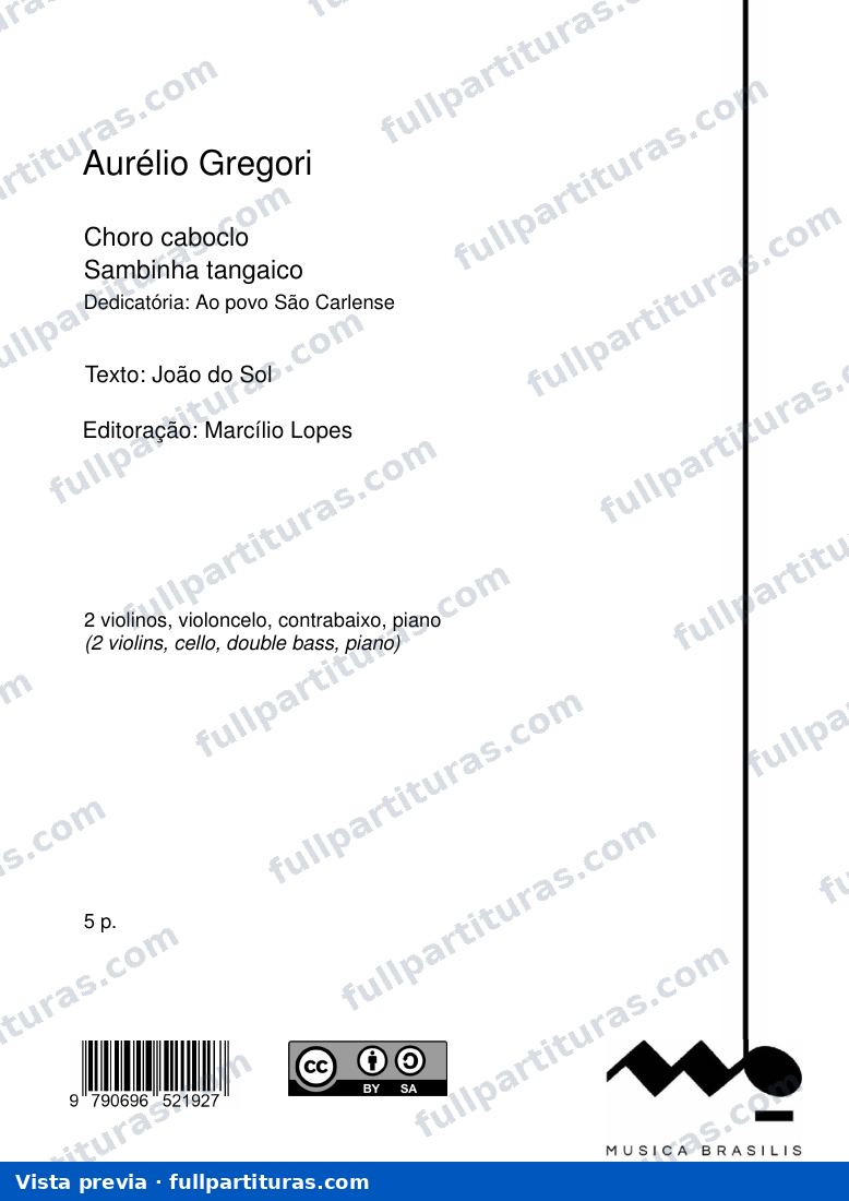 Choro caboclo — preview