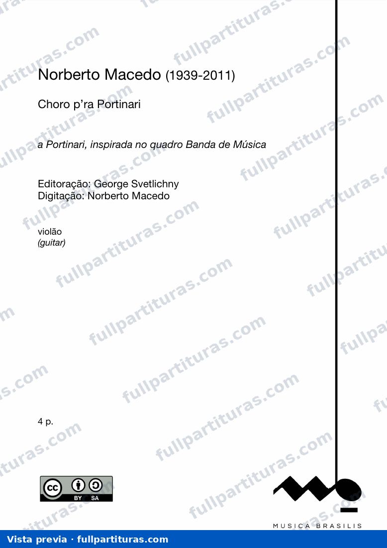 Choro p'ra Portinari — preview