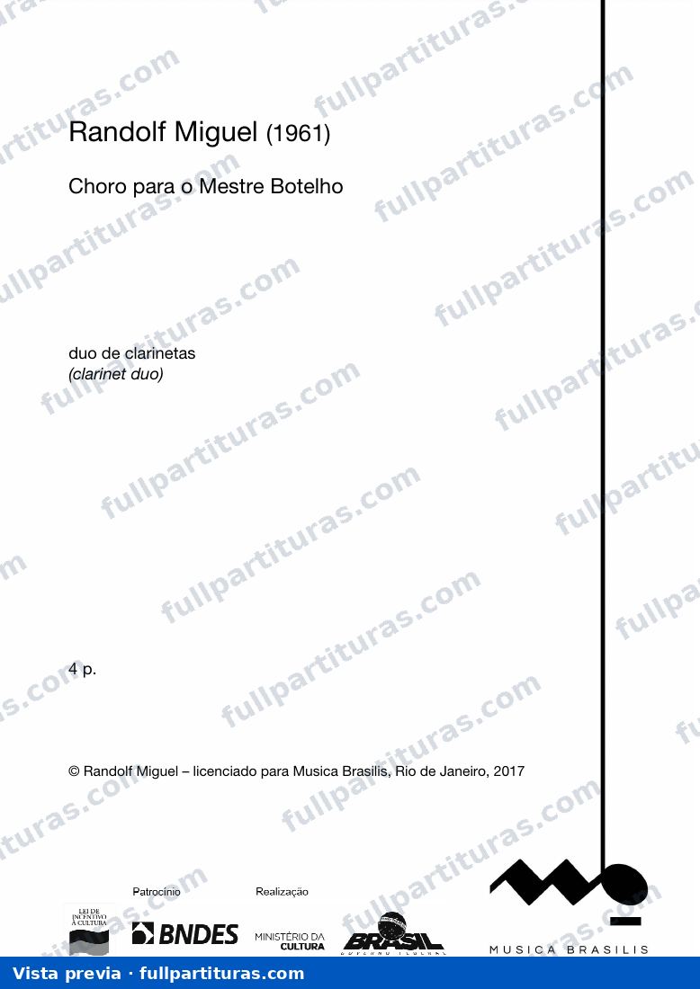 Choro para o Mestre Botelho — preview