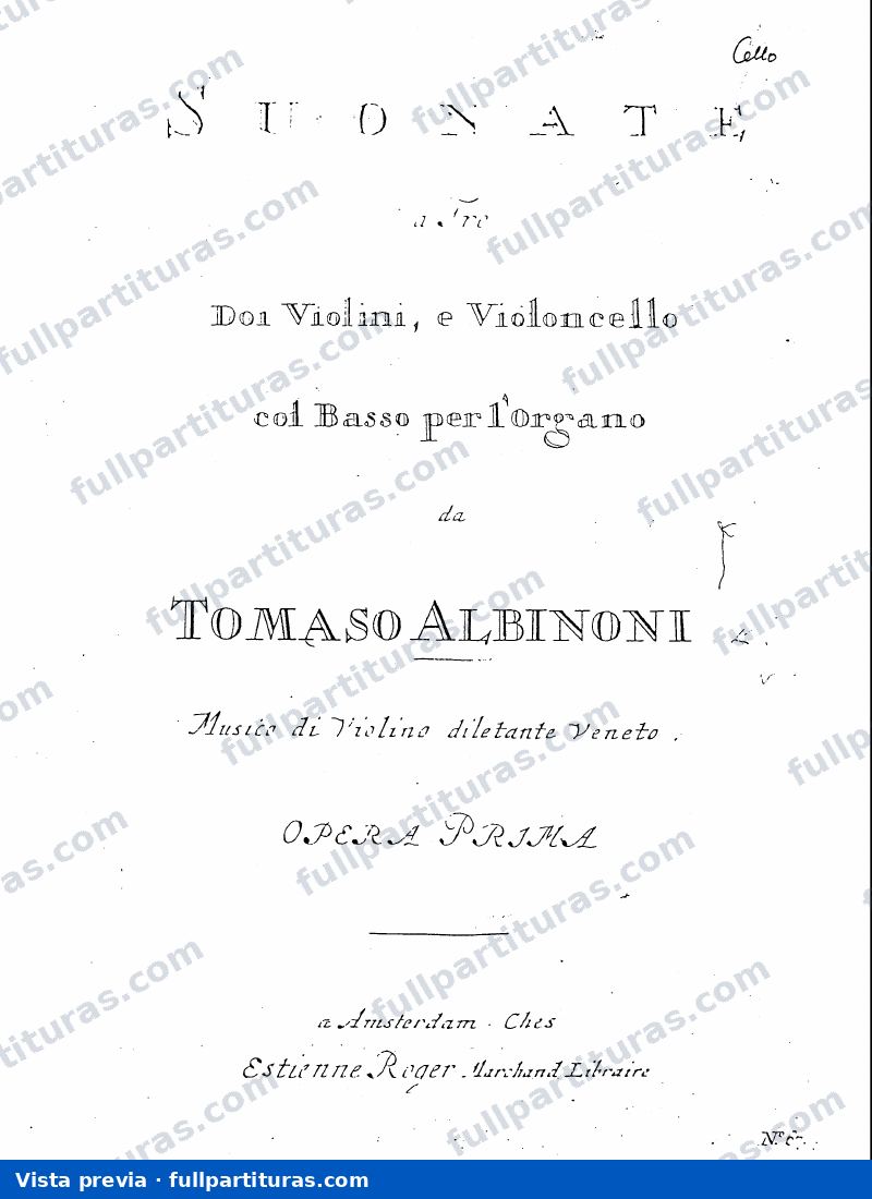 12 Trío Sonatas Op. 1: Violonchello — preview