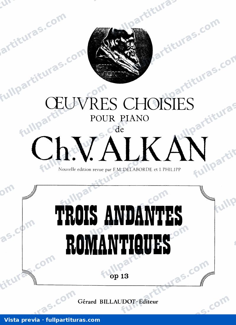 3 Andantes Romantiques, Op.13 — vista previa