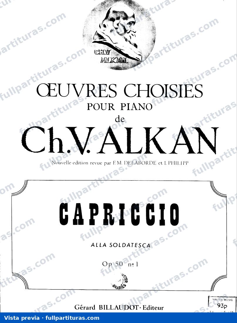 Capriccio alla soldatesca, Op.50 — preview