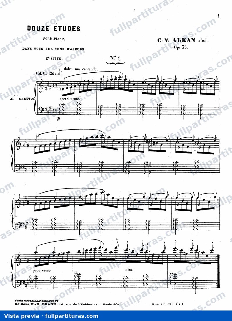 12 Etudes in All the Major Keys, Op.35 — preview