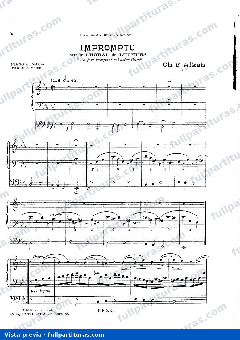 Impromptu sur le Choral de Luther, Op.69 — preview