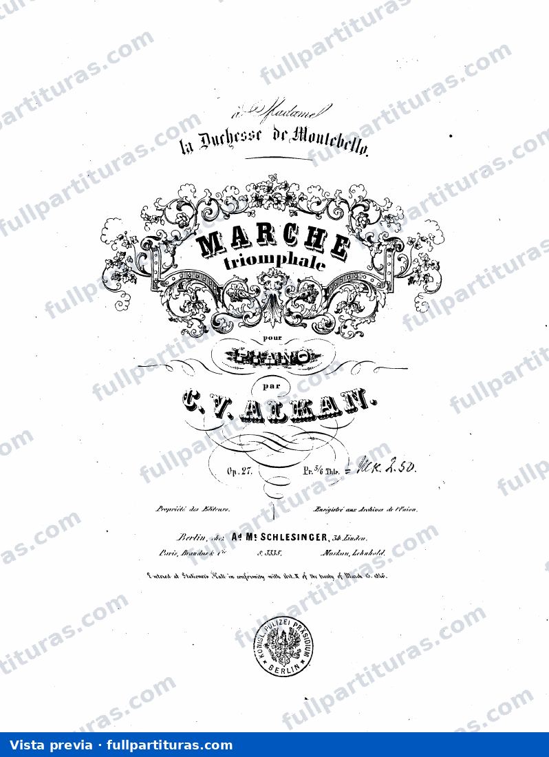 Marche triomphale, Op.27 — preview
