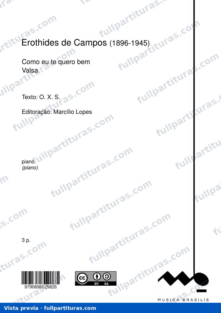 Como eu te quero bem — preview