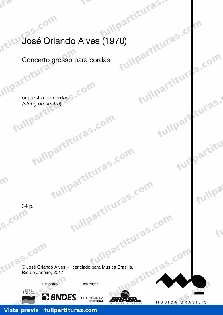 Concerto grosso para cordas — preview