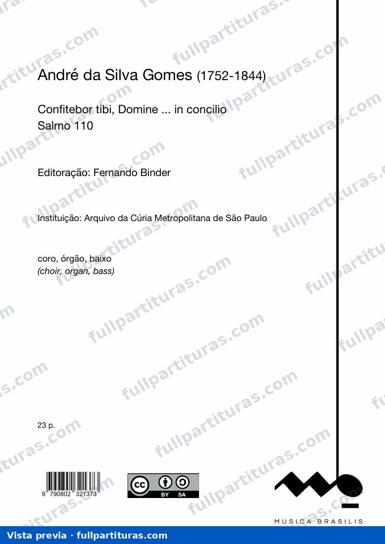 Confitebor tibi, Domini ... in concilio — preview