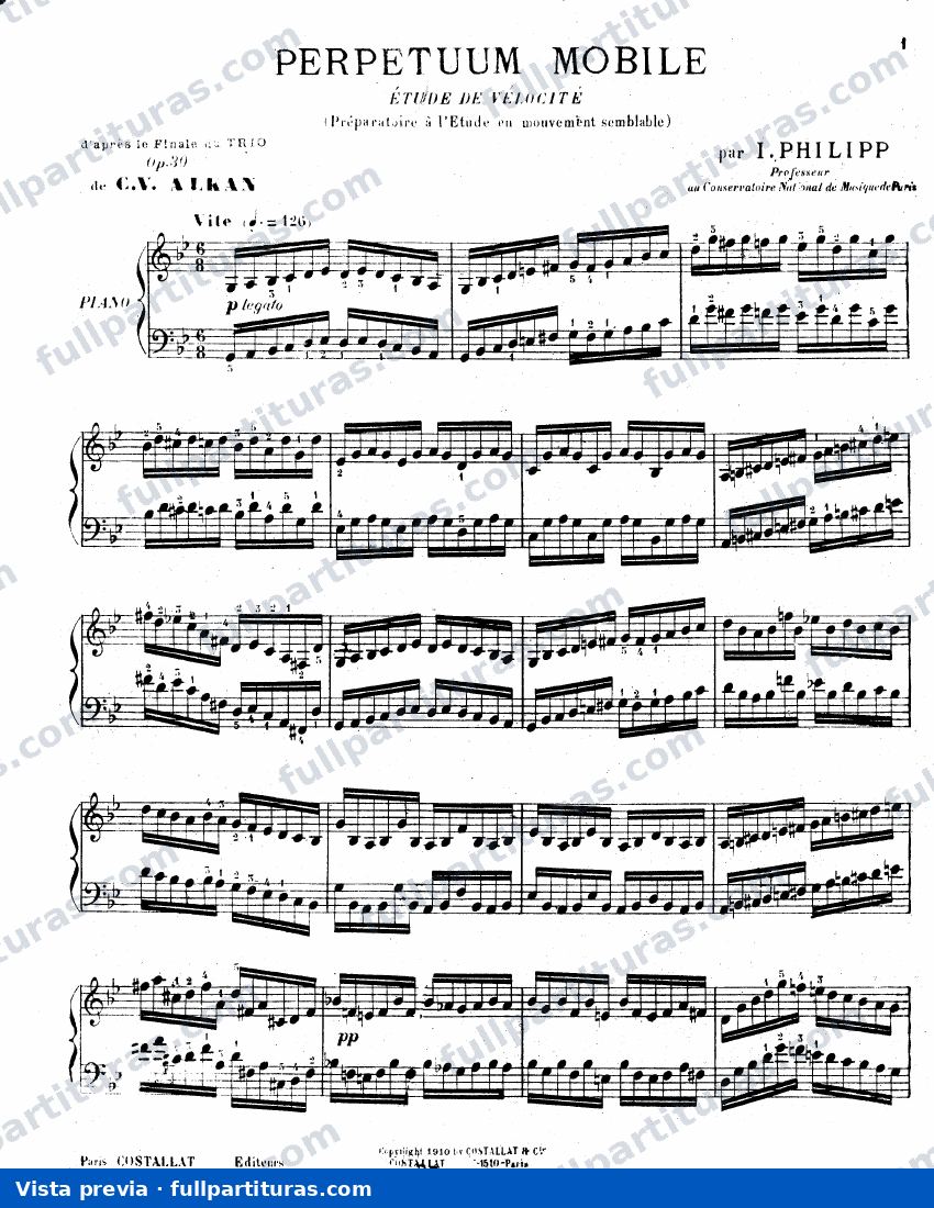Perpetuum Mobile, Op.30b — preview