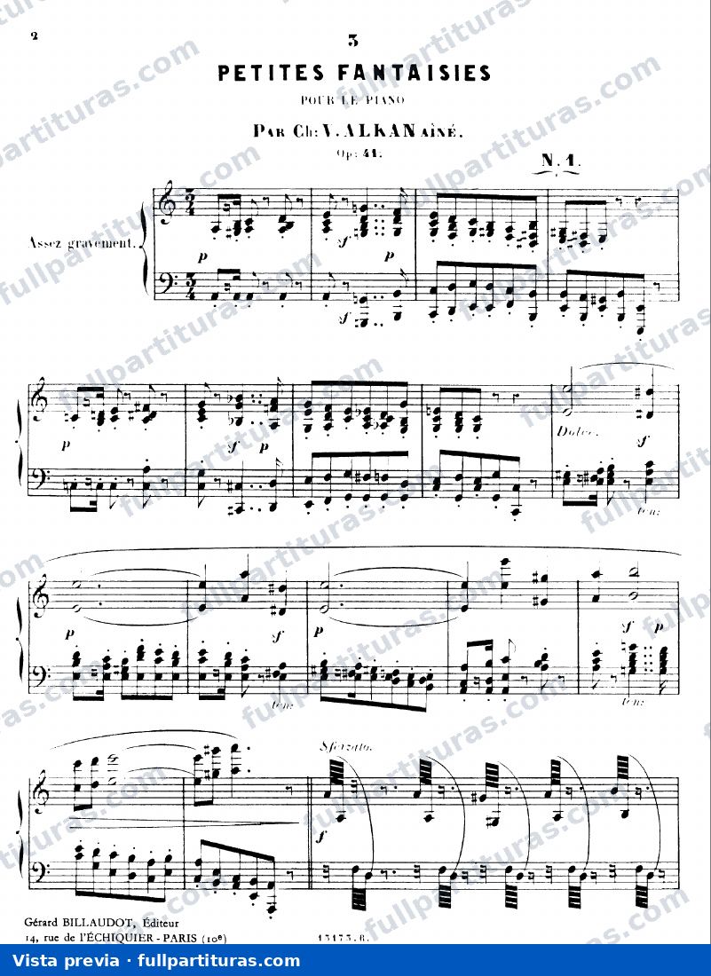 3 Petites Fantaisies, Op.41 — preview