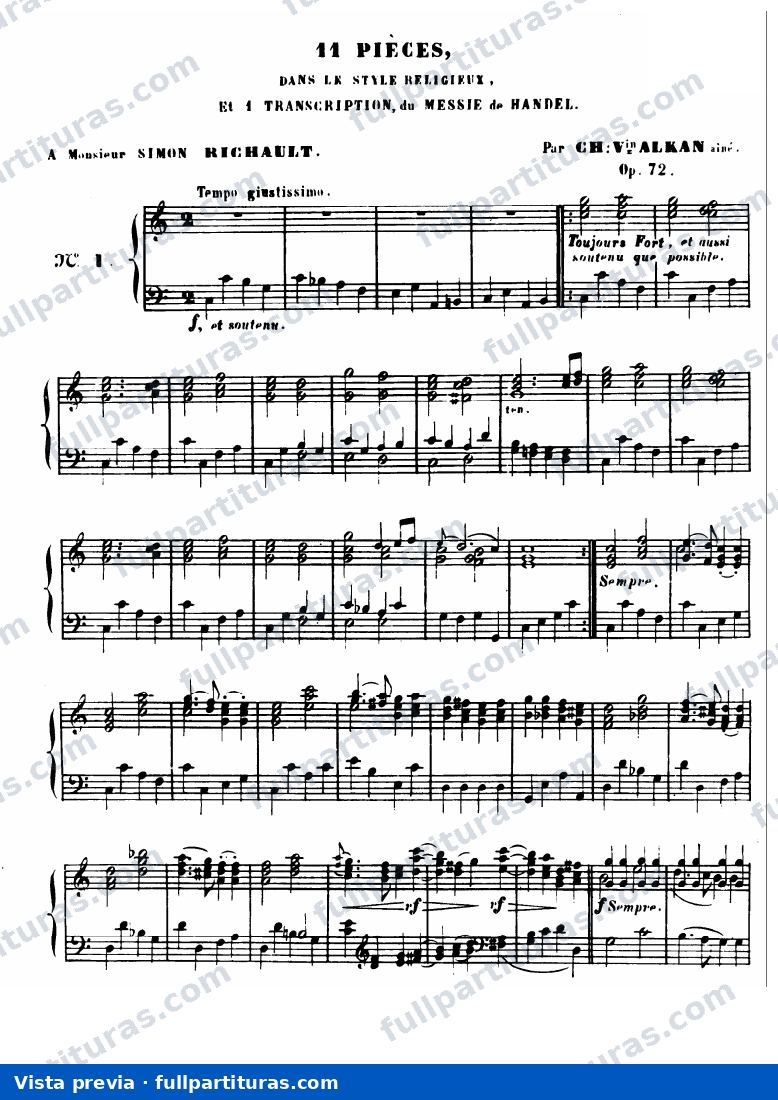11 Pièces dans le style religieux, Op.72 — preview