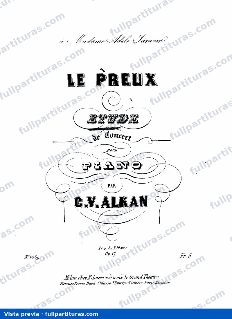 Le Preux, Op.17 — preview