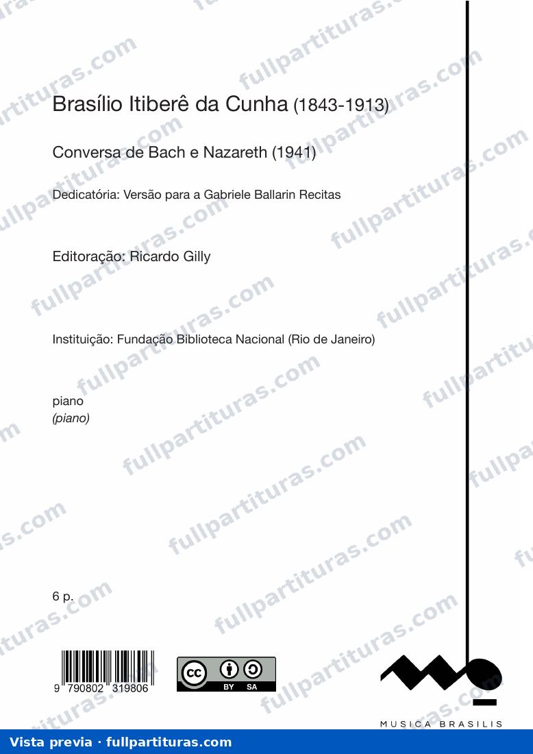 Conversa de Bach e Nazareth — preview