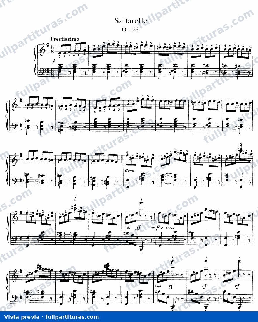 Saltarelle, Op.23 — preview