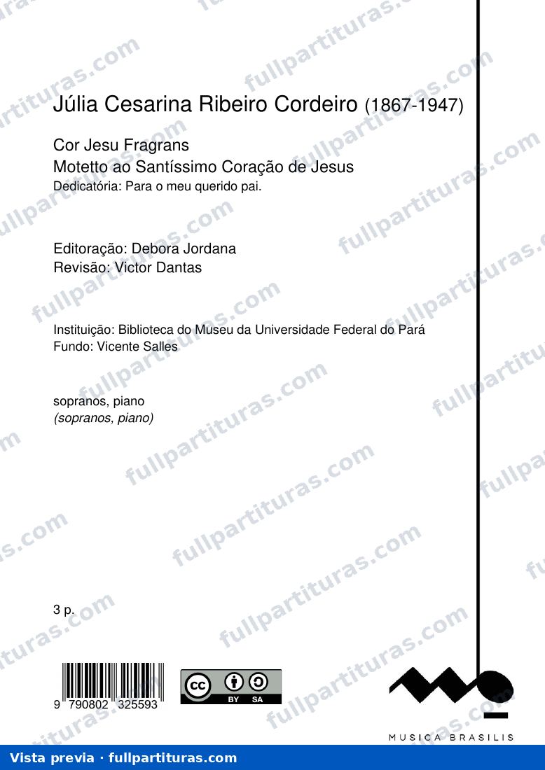 Cor Jesu Fragrans — preview