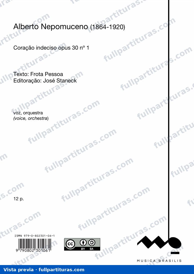 Coração indeciso opus 30 nº 1 — preview