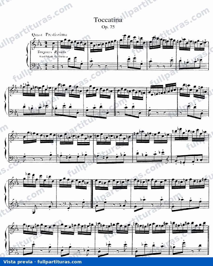 Toccatina, Op.75 — preview