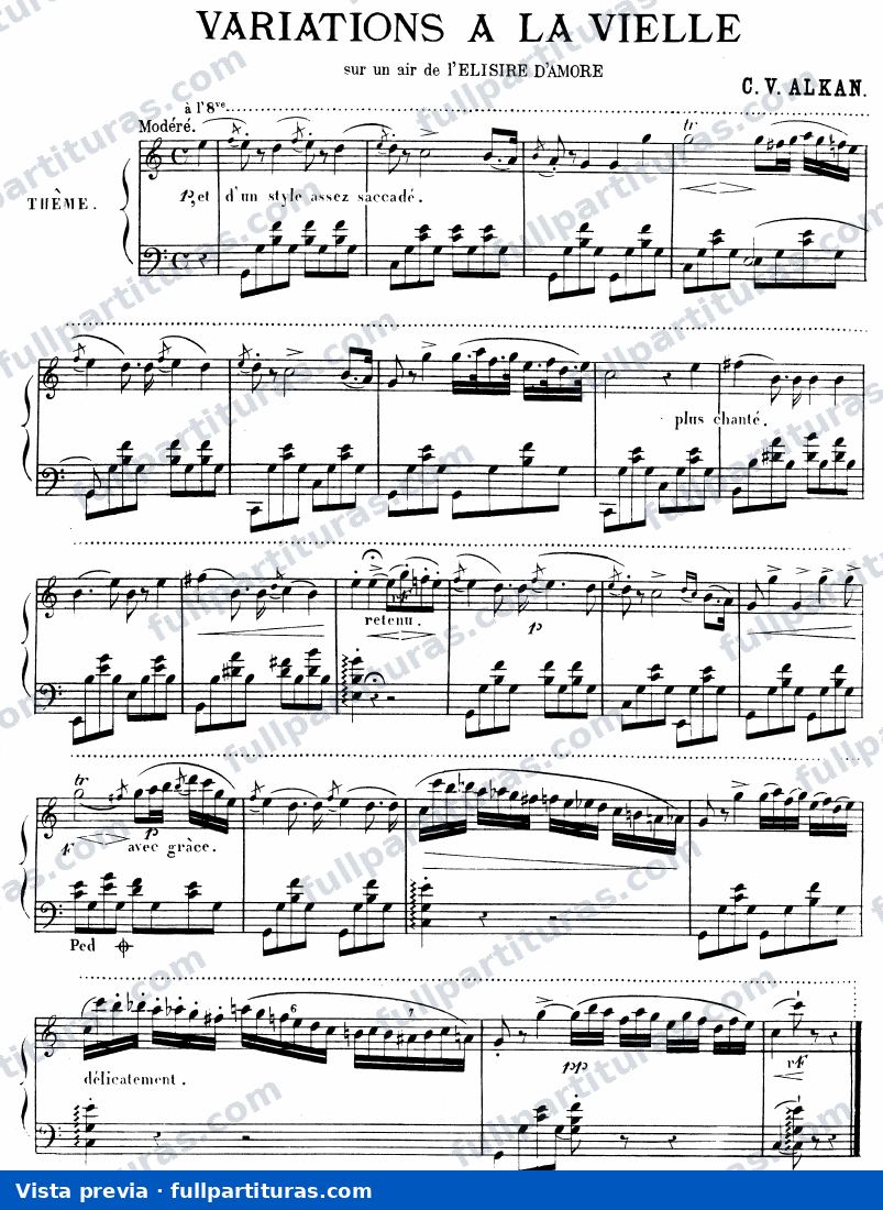 Variations à la vielle (after Donizetti) — preview