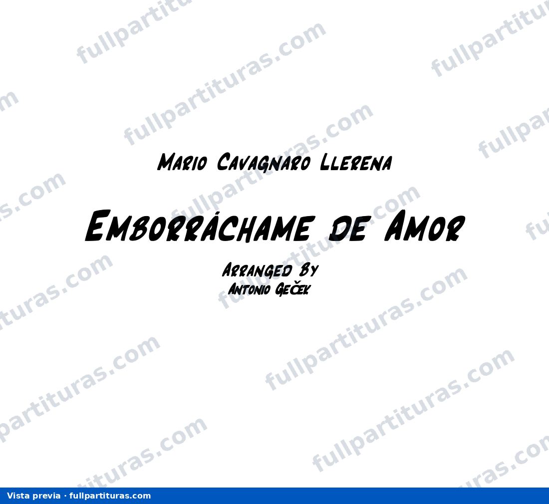 Emborráchame de amor — preview