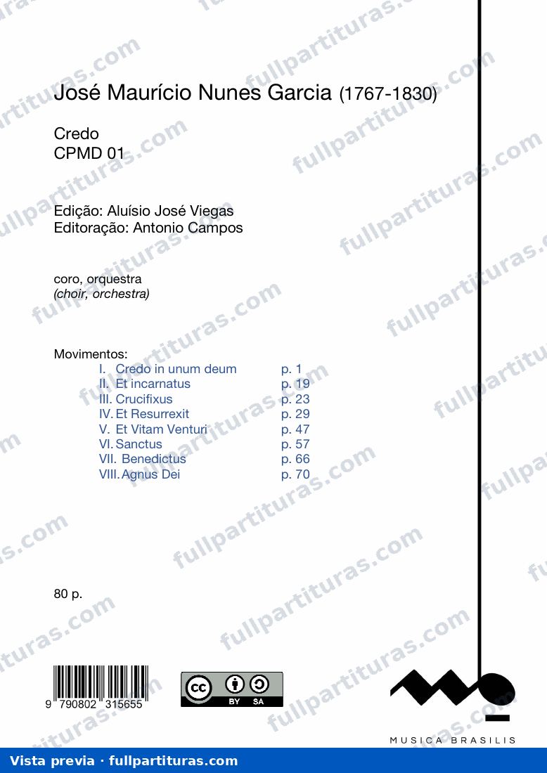 Credo em si bemol — preview