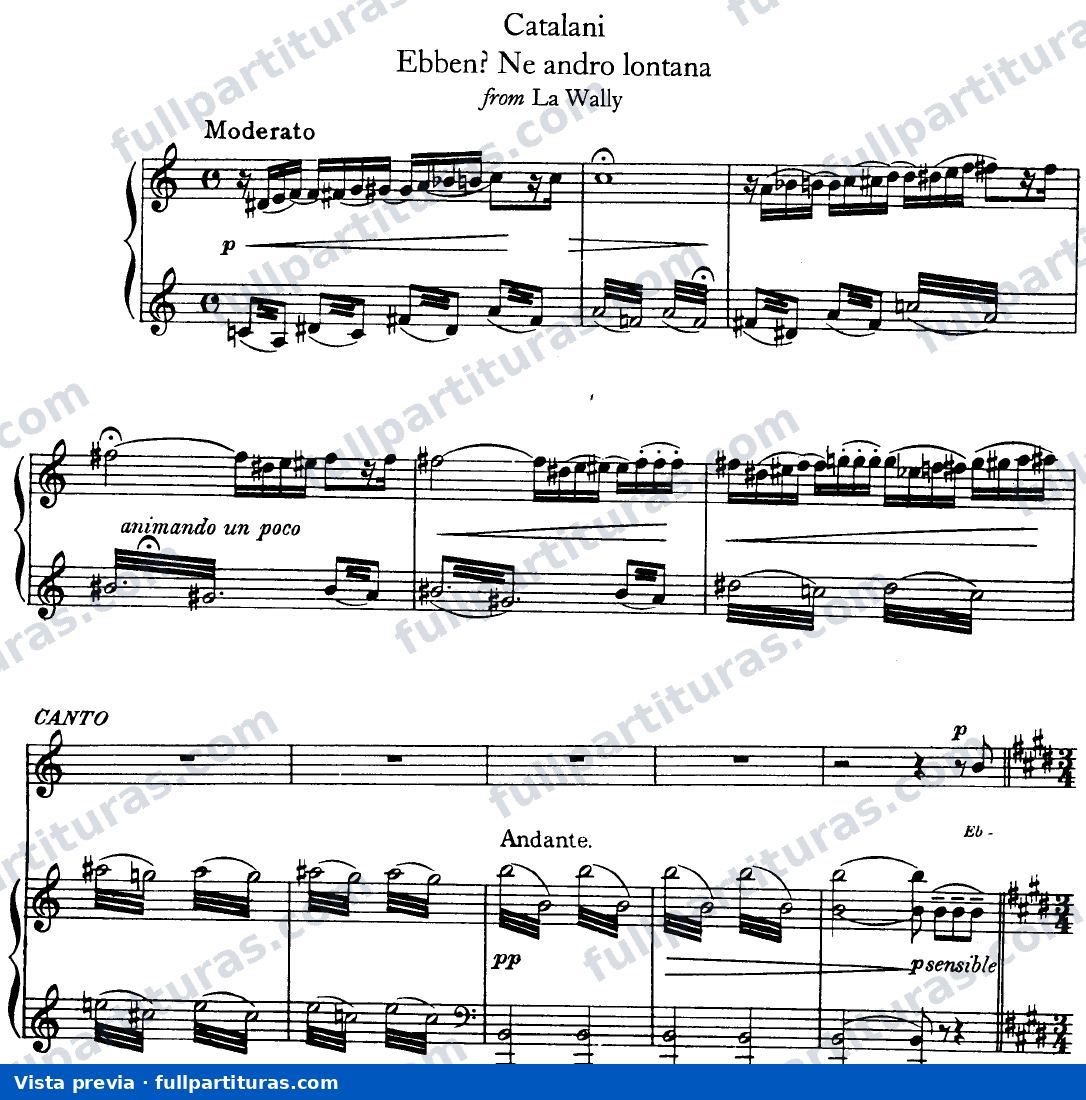Ebben, Ne Andro Lontana — preview
