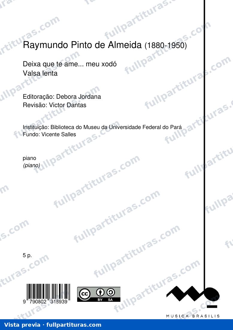 Deixa que te ame... meu xodó — preview