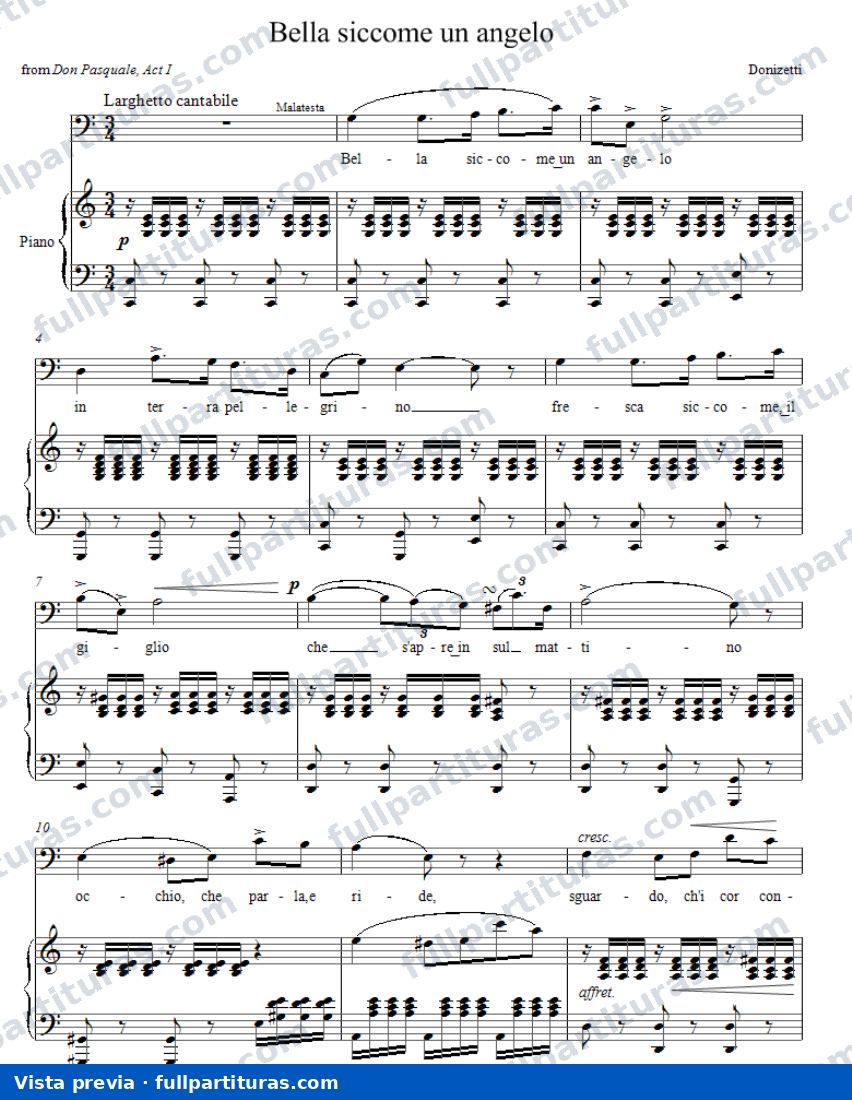 Bella siccome un angelo — preview