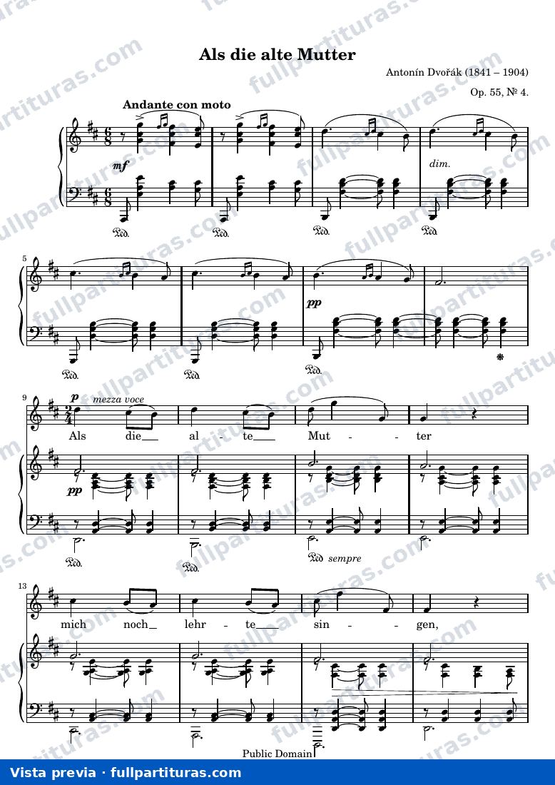 Ana Clara Vera Merino: Als die alte mutter Op. 55 Nº 4 (A mi Vieja Madre) — preview