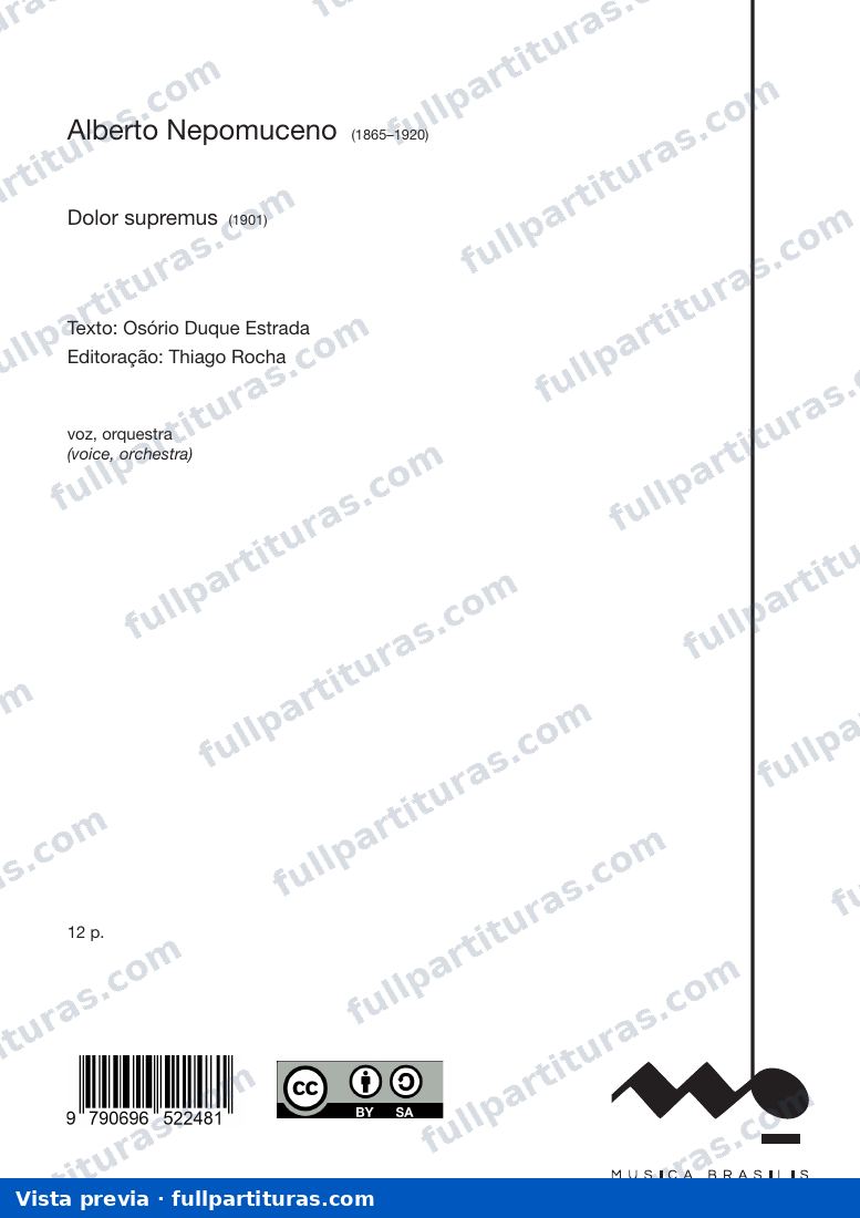 Dolor supremus opus 21 nº 2 — preview