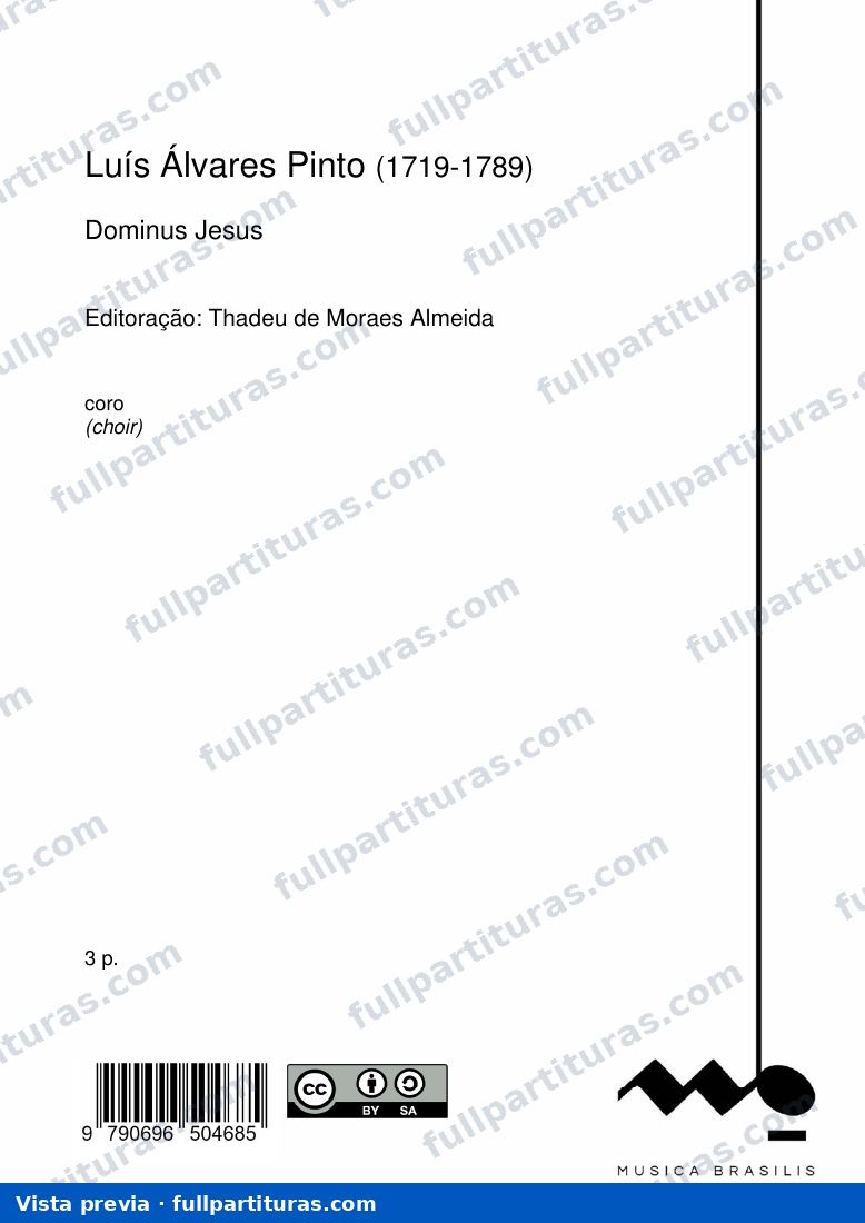 Dominus Jesus Score — preview