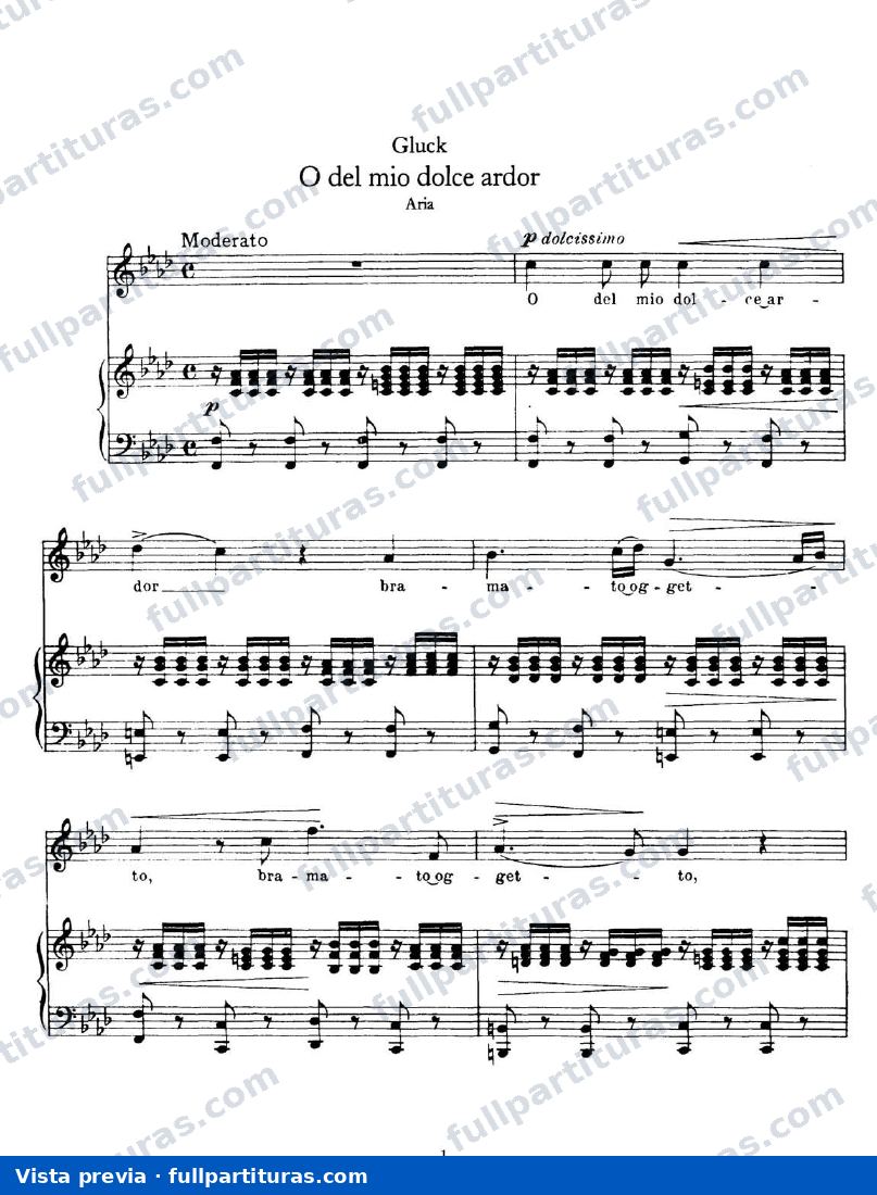 O del mio dolce ardor — preview