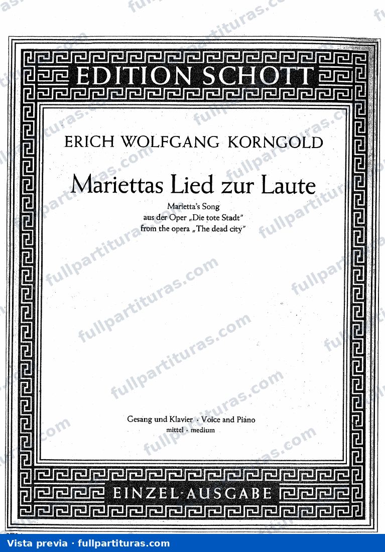 Mariettas Lied — preview