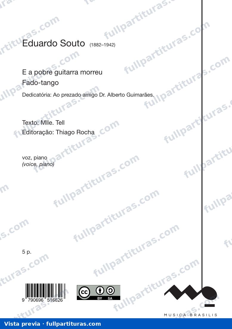 E a pobre guitarra morreu — preview