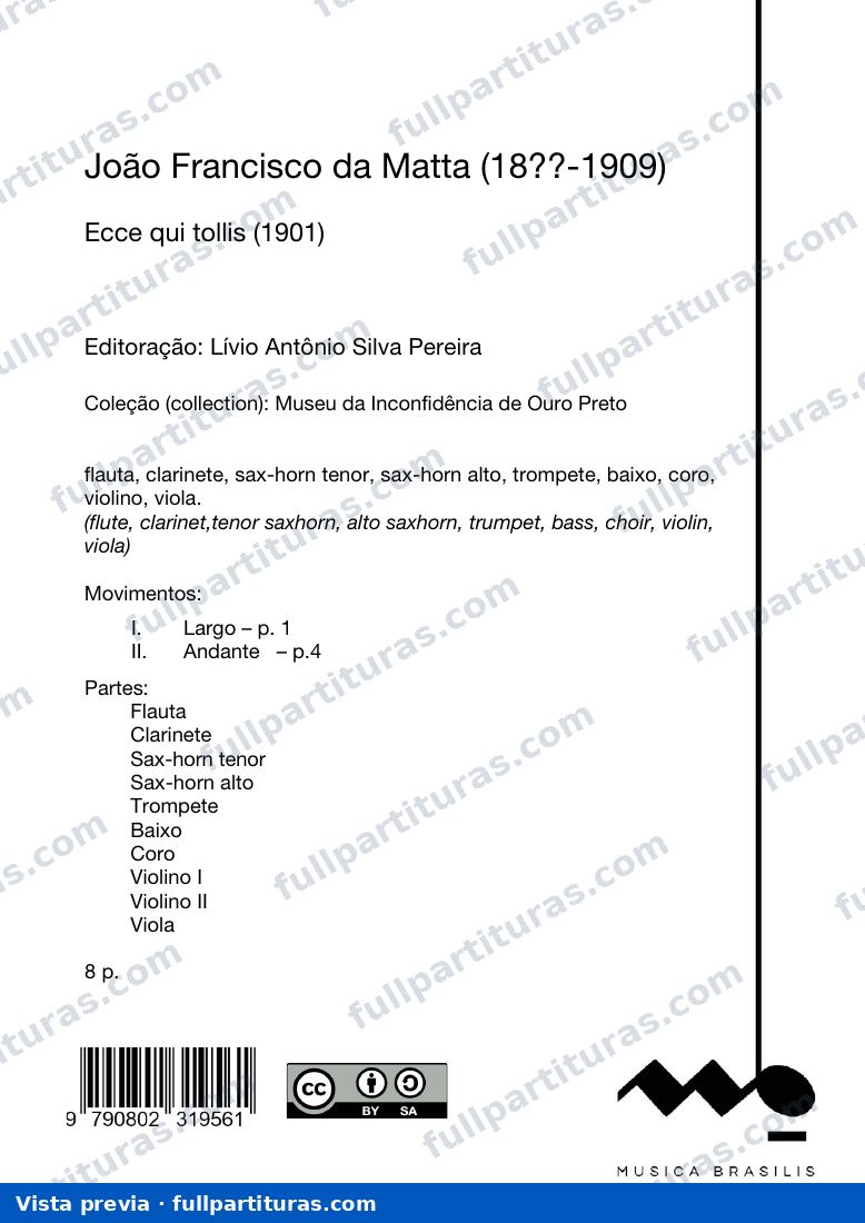 Ecce qui tollis — preview